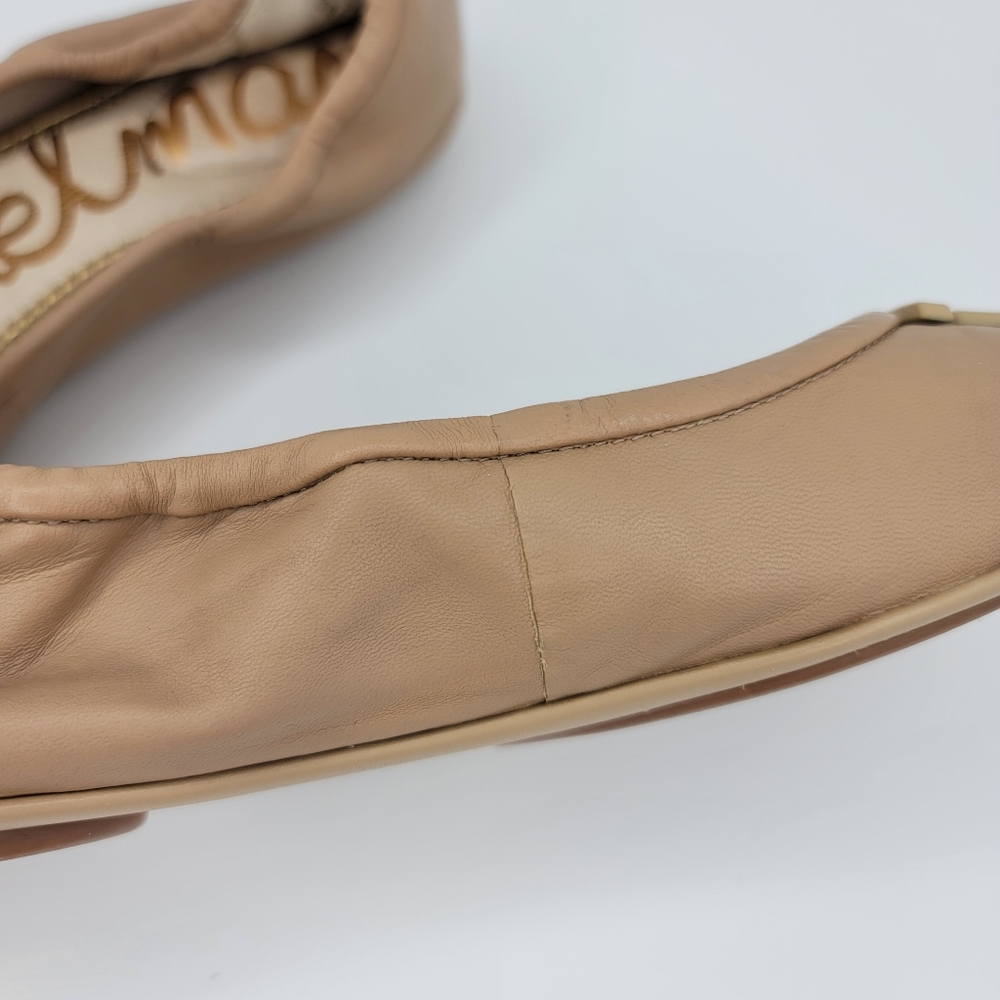 SAM EDELMAN Florence Ballet Flats in Nude Leather Size 8M - Picture 8 of 13